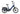 Aventon Abound SR cargo e-bike in blue, featuring a compact design and rear rack for hauling cargo.